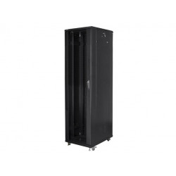 Szafa instalacyjna stojąca 19" 37U 800x800 Drzwi Szklane czarna Lanberg (flat pack)