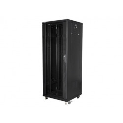 Szafa instalacyjna stojąca 19" 32U 600x600 czarna Lanberg (flat pack)