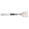 Kabel teleinformatyczny patchcordowy DIGITUS kat.5e, SF/UTP, linka, AWG 26/7, PVC, 305m, szary, karton