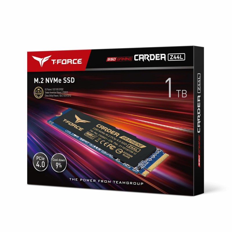 Dysk SSD Team Group Cardea Z44L 1TB M.2 PCIe NVMe Gen4 x4 (3500/3000)