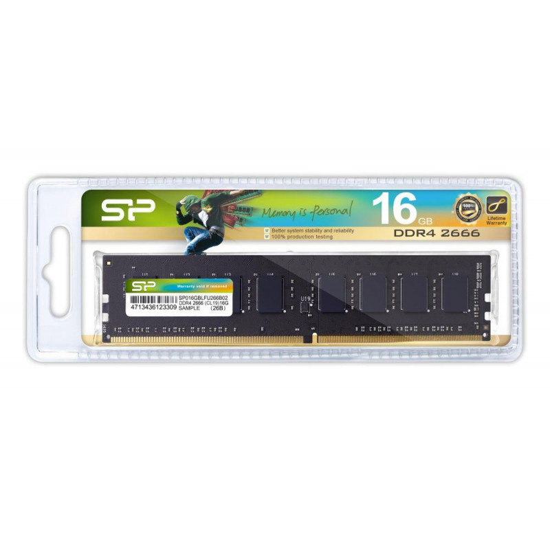 Pamięć DDR4 Silicon Power 16GB (1x16GB) 2666MHz CL19 1,2V Black