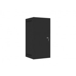 Szafa instalacyjna Rack wisząca 10" 12U 280x310mm czarna Lanberg (flat pack) drzwi metalowe