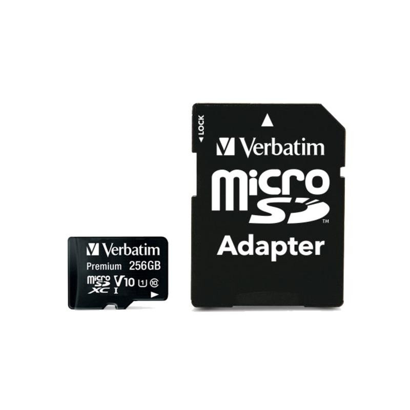 Karta pamięci Micro SDXC Verbatim 256GB Class 10 UHS-1 + adapter SD