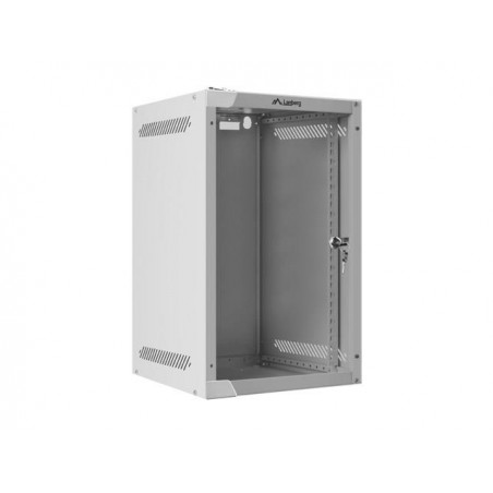 Szafa instalacyjna wisząca 10" 9U 280x310 szara Lanberg (flat pack)