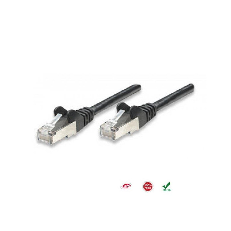 PatchCord 100% miedź Intellinet Cat.6 UTP, 10m, czarny