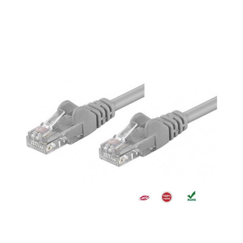 PatchCord 100% miedź Intellinet Cat.5e UTP, 15m, szary