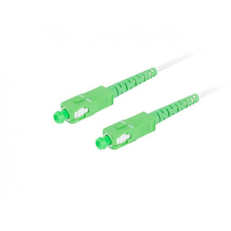 Patchcord światłowodowy Lanberg SM SC/APC-SC/APC SIMPLEX 3.0mm G657B3 30m biały