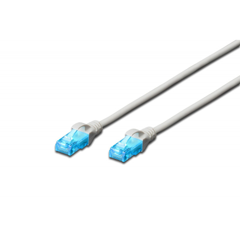 Patchcord DIGITUS UTP kat. 5e 30m PVC szary