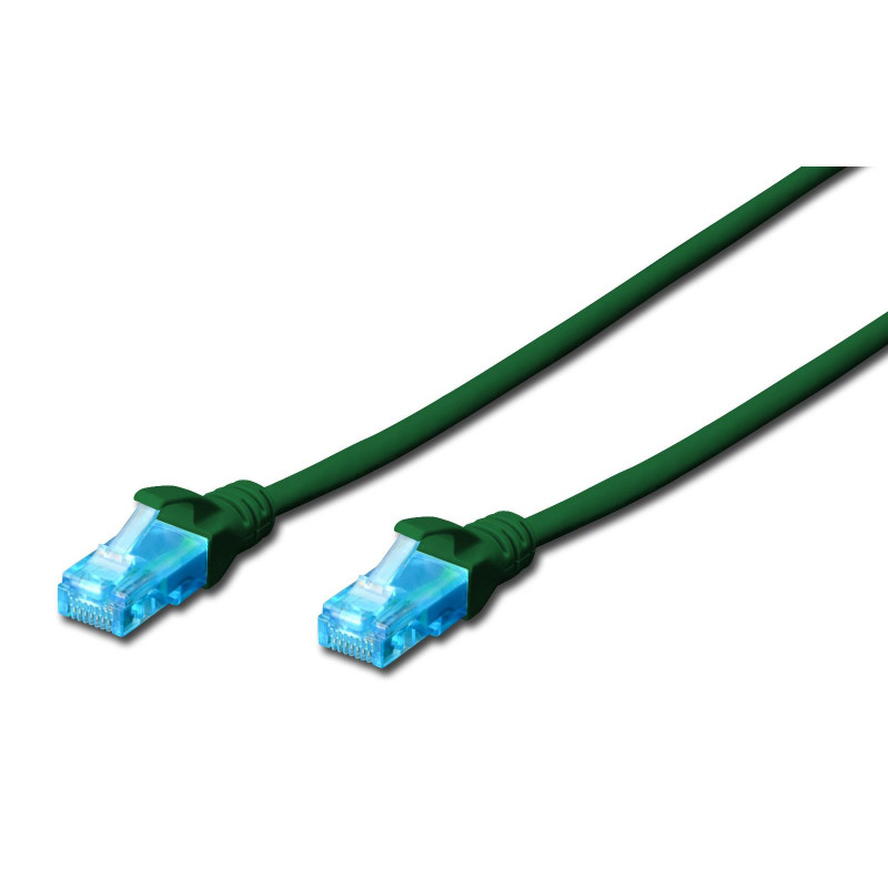 Patchcord DIGITUS UTP kat. 5e 20m PVC zielony