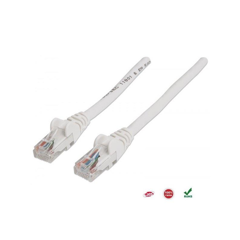 PatchCord 100% miedź Intellinet Cat.6 UTP, 3m, biały