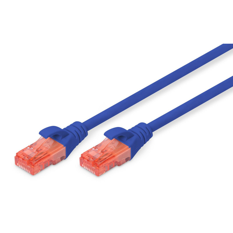 Patchcord DIGITUS UTP kat. 6 10m PVC niebieski