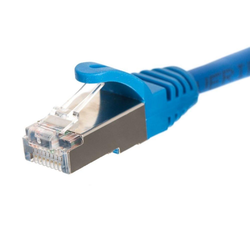 Patchcord RJ45, Netrack osłonka zalewana, kat. 5e FTP/STP, 10m niebieski