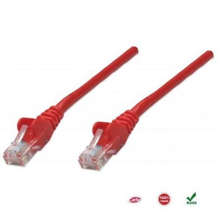 PatchCord 100% miedź Intellinet Cat.5e UTP, 5m, czerwony