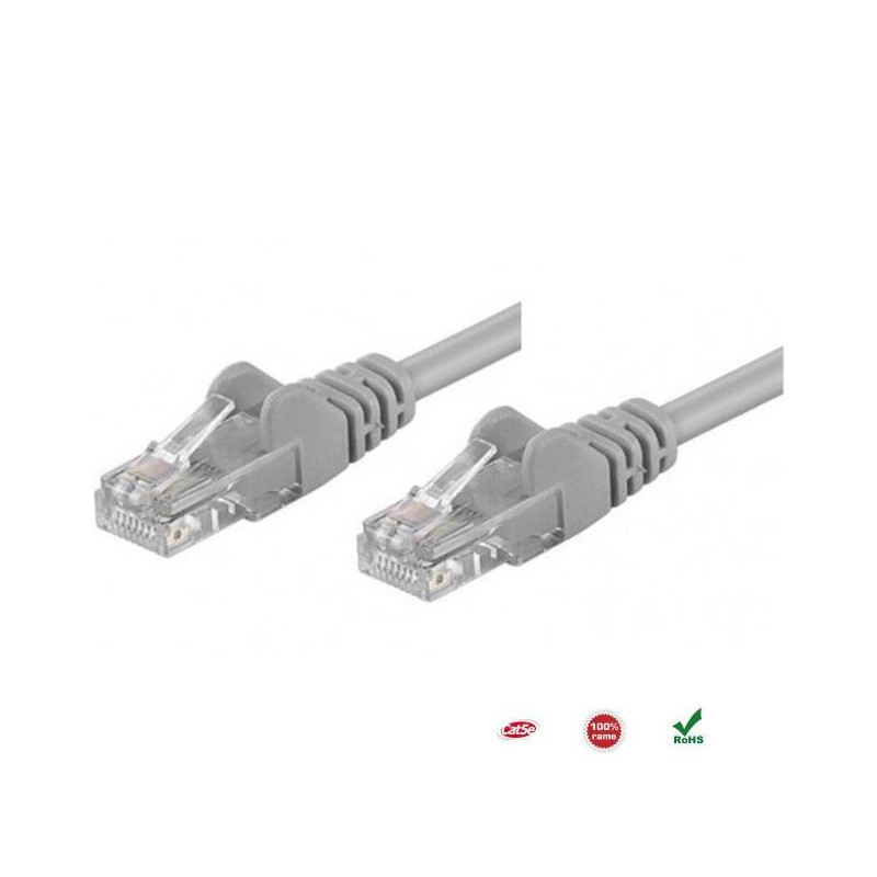 PatchCord 100% miedź Intellinet Cat.5e UTP, 3m, szary