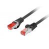 Patchcord Lanberg FTP kat.6 3m LSZH CU fluke passed czarny