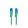 Patchcord Lanberg S/FTP kat.6A 3m LSZH CCA fluke passed zielony