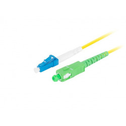 Patchcord światłowodowy Lanberg SM LC/UPC-SC/APC SIMPLEX 3.0mm LSZH G657A1 3m żółty