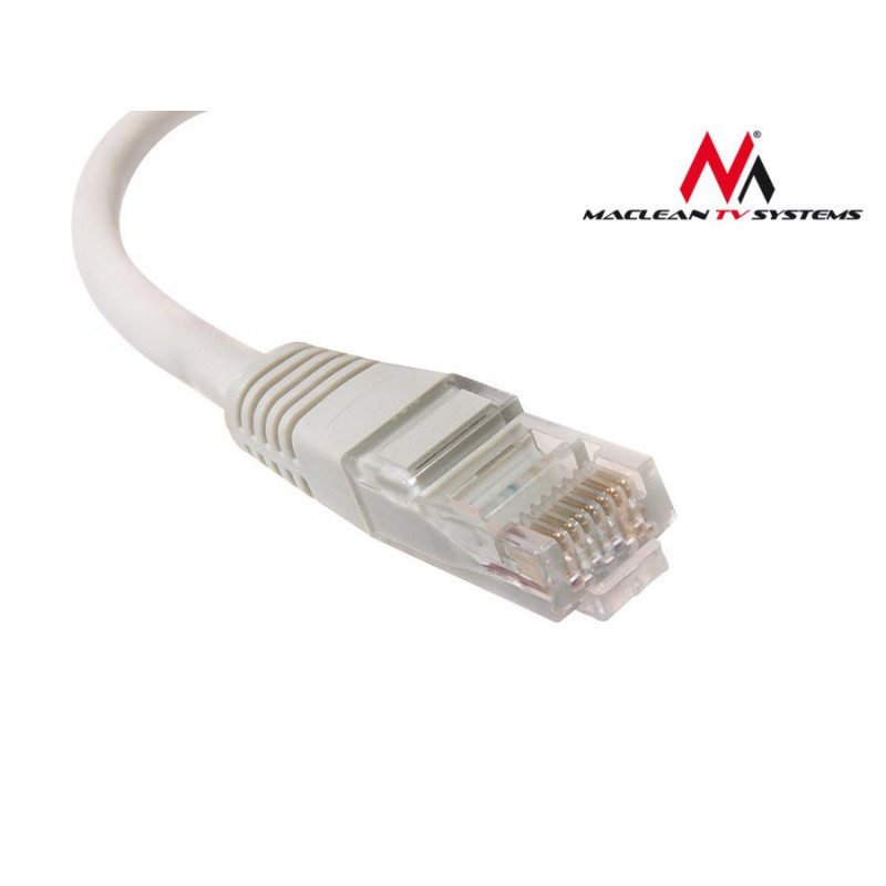 Patchcord Maclean MCTV-653 UTP 5e wtyk-wtyk 5m szary