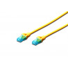 Patchcord DIGITUS UTP kat. 5e 5m PVC żółty