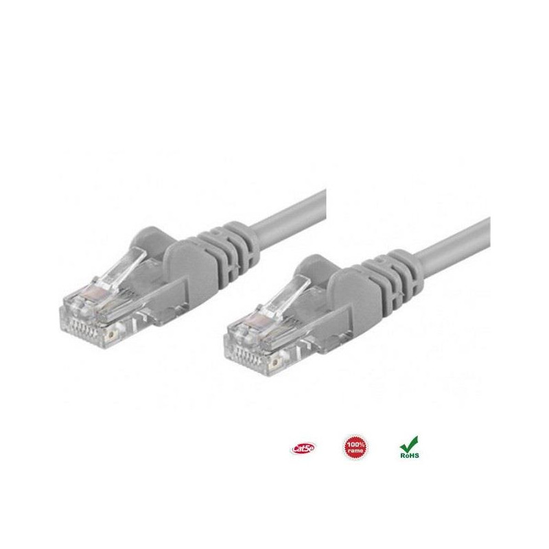 PatchCord 100% miedź Intellinet Cat.5e UTP, 1m, szary