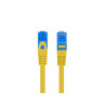 Patchcord Lanberg S/FTP kat.6A 1m LSZH CCA fluke passed żółty