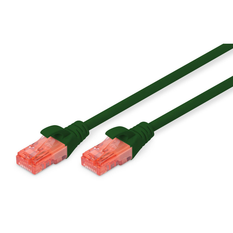 Patchcord DIGITUS UTP kat. 6 1m PVC zielony