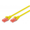 Patchcord DIGITUS UTP kat. 6 1m PVC żółty