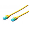 Patchcord DIGITUS UTP kat. 5e 1,5m PVC żółty