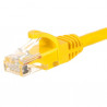 Patchcord RJ45, Netrack osłonka zalewana, kat. 5e UTP, 1m żółty