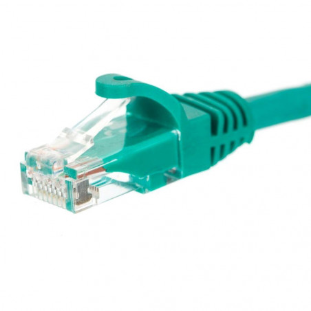 Patchcord RJ45, Netrack osłonka zalewana, kat. 5e UTP, 0,25m zielony