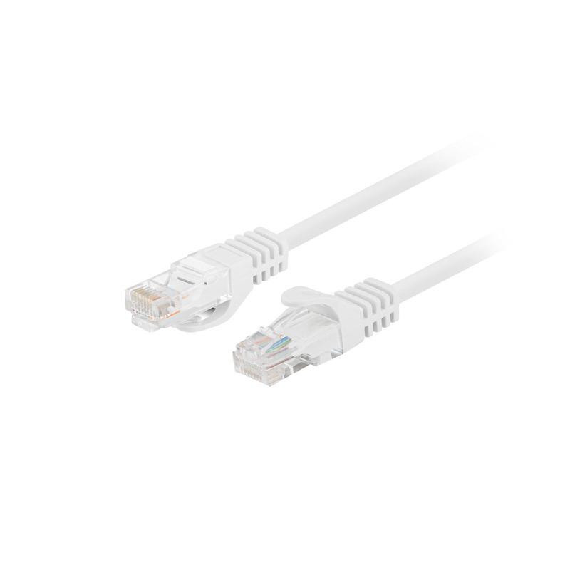 Patchcord Lanberg UTP kat.5e 2m biały 10-Pack