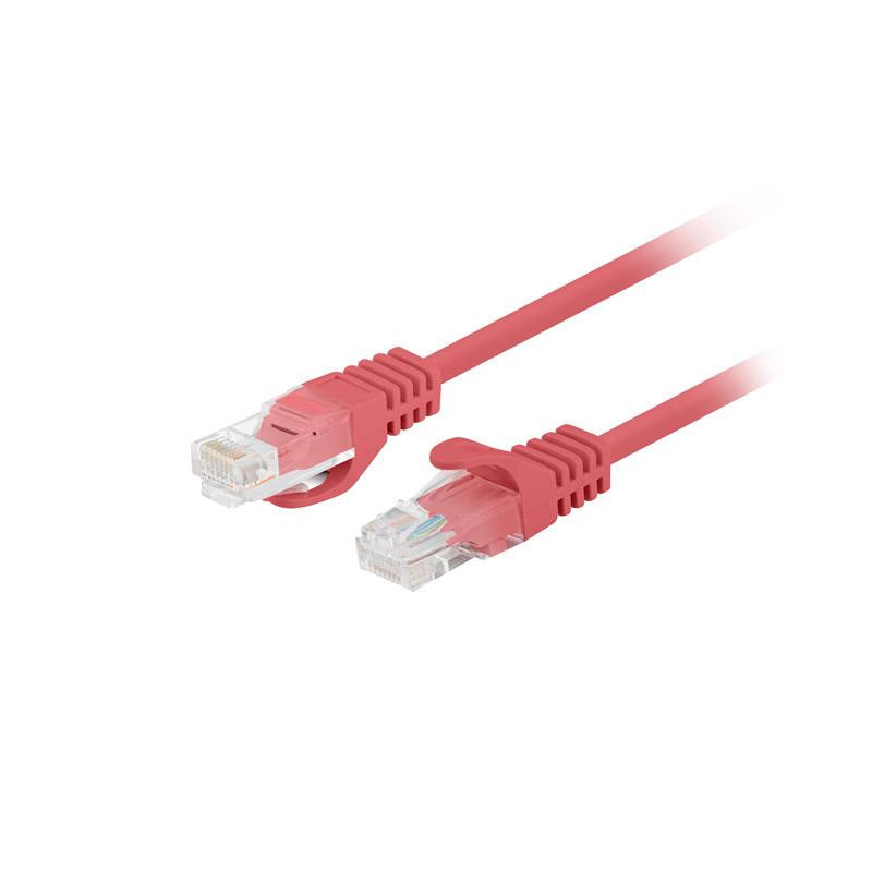 Patchcord Lanberg UTP kat.6 2m czerwony 10-Pack