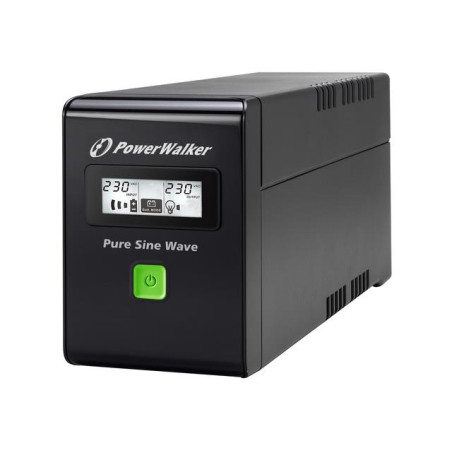 Zasilacz awaryjny UPS Power Walker Line-Interactive 600VA 3xIEC RJ11/45 USB LCD