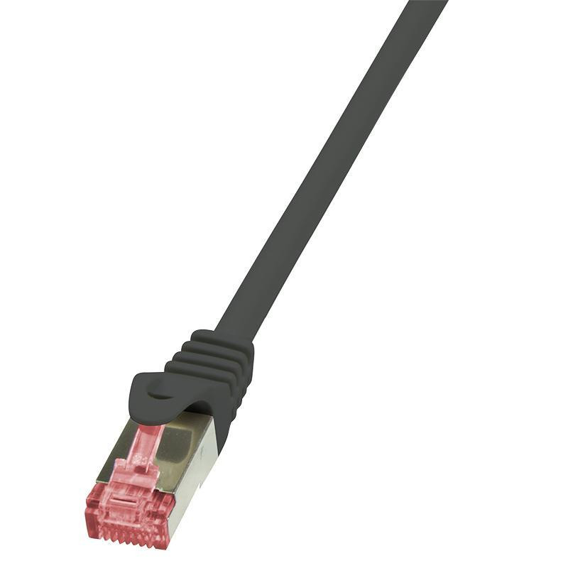 Patchcord LogiLink CQ2013S CAT.6 S/FTP 0,25m, czarny