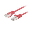 Patchcord Lanberg FTP kat.6 0,5m czerwony 10-pack