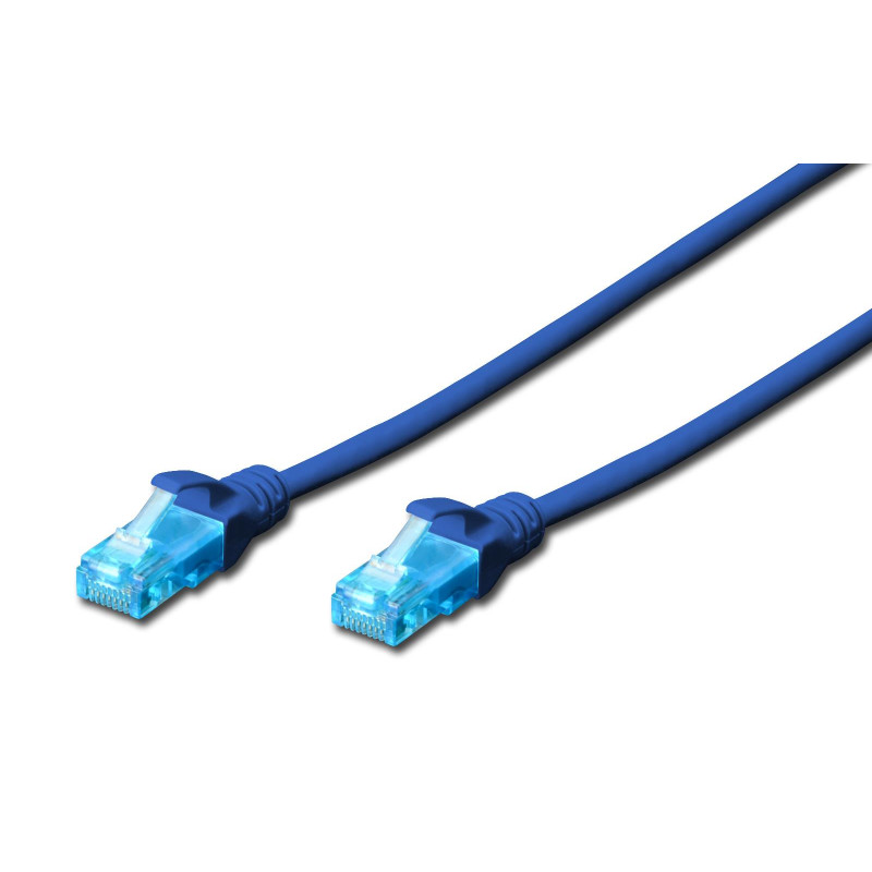 Patchcord DIGITUS UTP kat. 5e 15m PVC niebieski