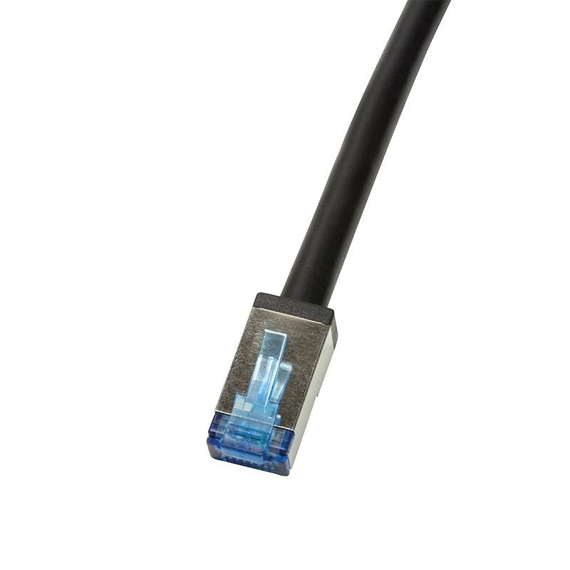 Patchcord LogiLink CQ7133S Cat.6A S/FTP PVC+PE 40m czarny