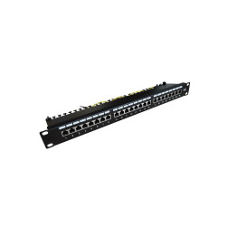 Patch panel DIGITUS 19" 24x RJ45 S/FTP kat. 6 1U z tacką