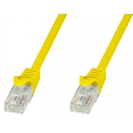 PatchCord Techly Cat.5e UTP CCA 20m żółty