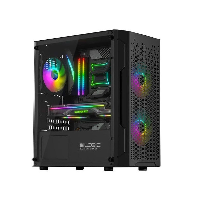 Obudowa LOGIC ARAMIS ARGB mATX/mITX Mini USB 3.0 Black bez zasilacza