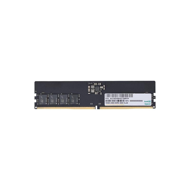 Pamięć DDR5 Apacer 16GB (1x16GB) 4800MHz CL40 1,1V