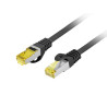 Patchcord Lanberg FTP kat.6A 2m LSZH CU fluke passed czarny