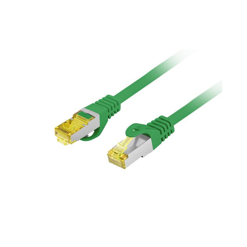 Patchcord Lanberg FTP kat.6A 1.5m LSZH CU fluke passed zielony