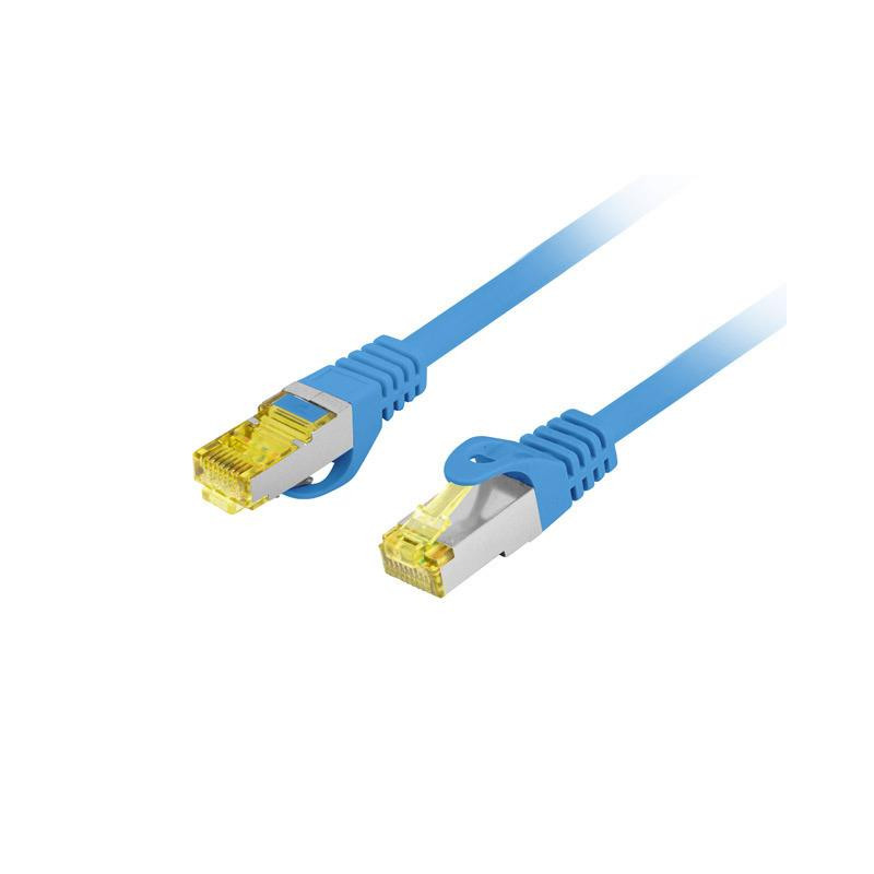 Patchcord Lanberg FTP kat.6A 1m LSZH CU fluke passed niebieski