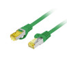 Patchcord Lanberg FTP kat.6A 1m LSZH CU fluke passed zielony