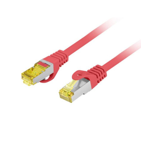 Patchcord Lanberg FTP kat.6A 1m LSZH CU fluke passed czerwony