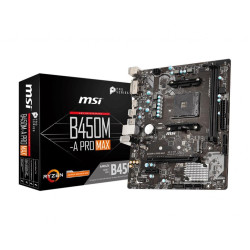 Płyta MSI B450M-A PRO MAX /AMD B450/DDR4/SATA3/M.2/USB3.1/PCIe3.0/AM4/mATX