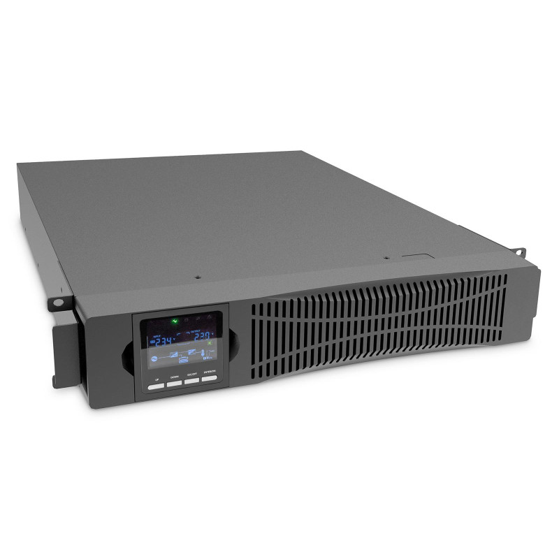 Zasilacz awaryjny UPS DIGITUS Online Rack 19" LCD 3000VA/3000W 6x12V/9Ah 8xC13 1xC19 USB RS232 RJ45