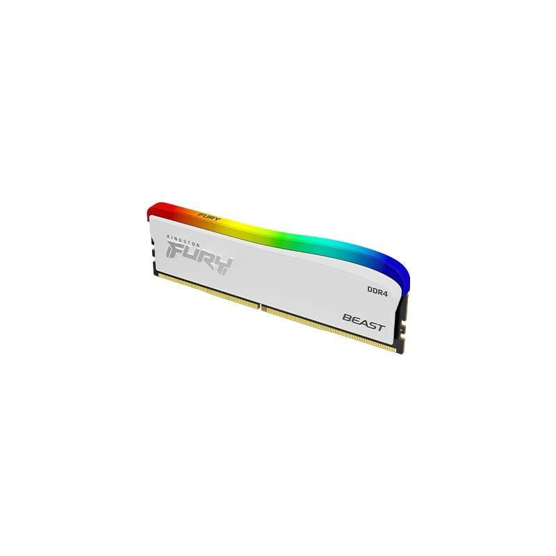 Pamięć DDR4 Kingston Fury Beast RGB SE 32GB (2x16GB) 3600MHz CL18 1,35V Biały