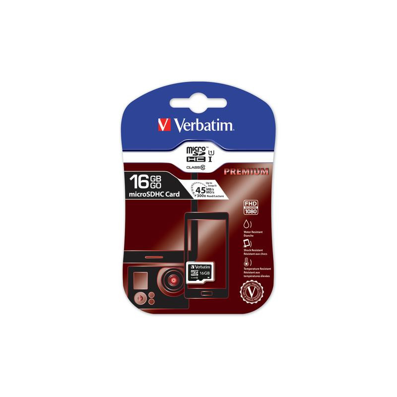 Karta pamięci MicroSDHC Verbatim 16GB Class 10